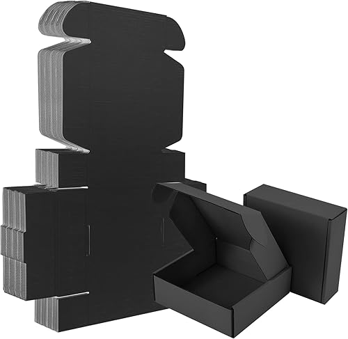 Miniatura 7 de Paquete de 25 cajas de envío pequeñas de cartón corrugado morado de 6 x 6 x 2 pulgadas, caja corrugada para embalaje de pequeñas empresas, cajas de