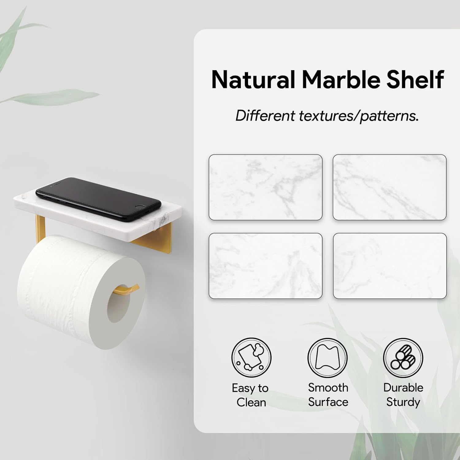 Toiletpapierhouder En Rek, Geen Boren, Zelfhoudende Toiletpapierhouder Voor Badkamer Wasruimte Toilet En Keuken In Roestvrij Staal Zwart