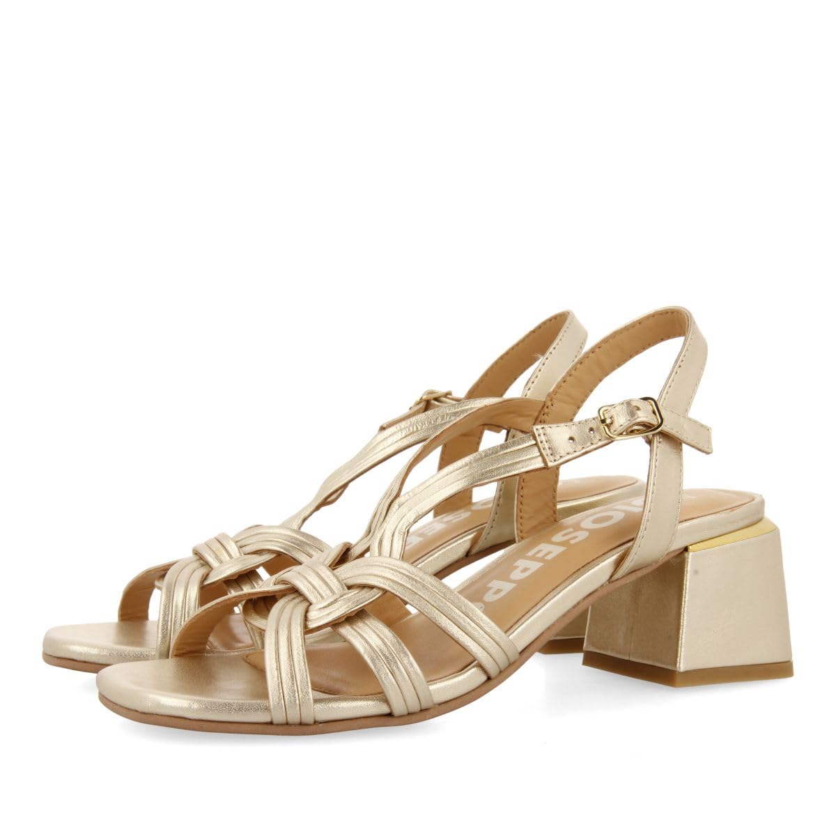 GIOSEPPO BULQIZE, Women's Sandal, Platinum, 37 EU, Platinum, 5 UK