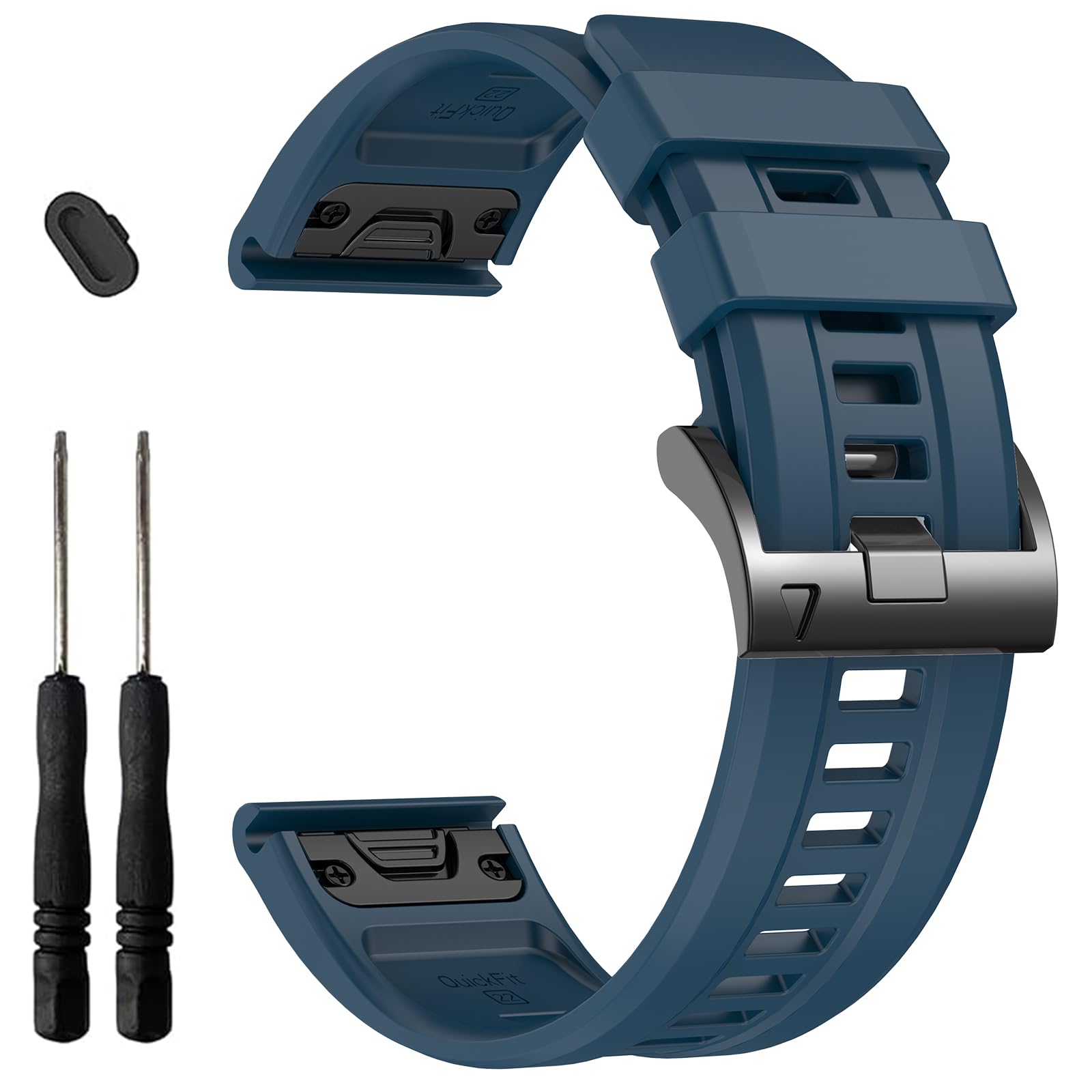 EZMVZKU 26mm Watch Straps Compatible with Garmin Fenix 8 AMOLED 51mm/7X Pro/7X/6X Pro/6X/5X Plus/5X, QuickFit Sport Silicone Watchband Replacement for Enduro 3/2/Descent Mk3i 51mm/Mk2i/Epix Pro 51mm