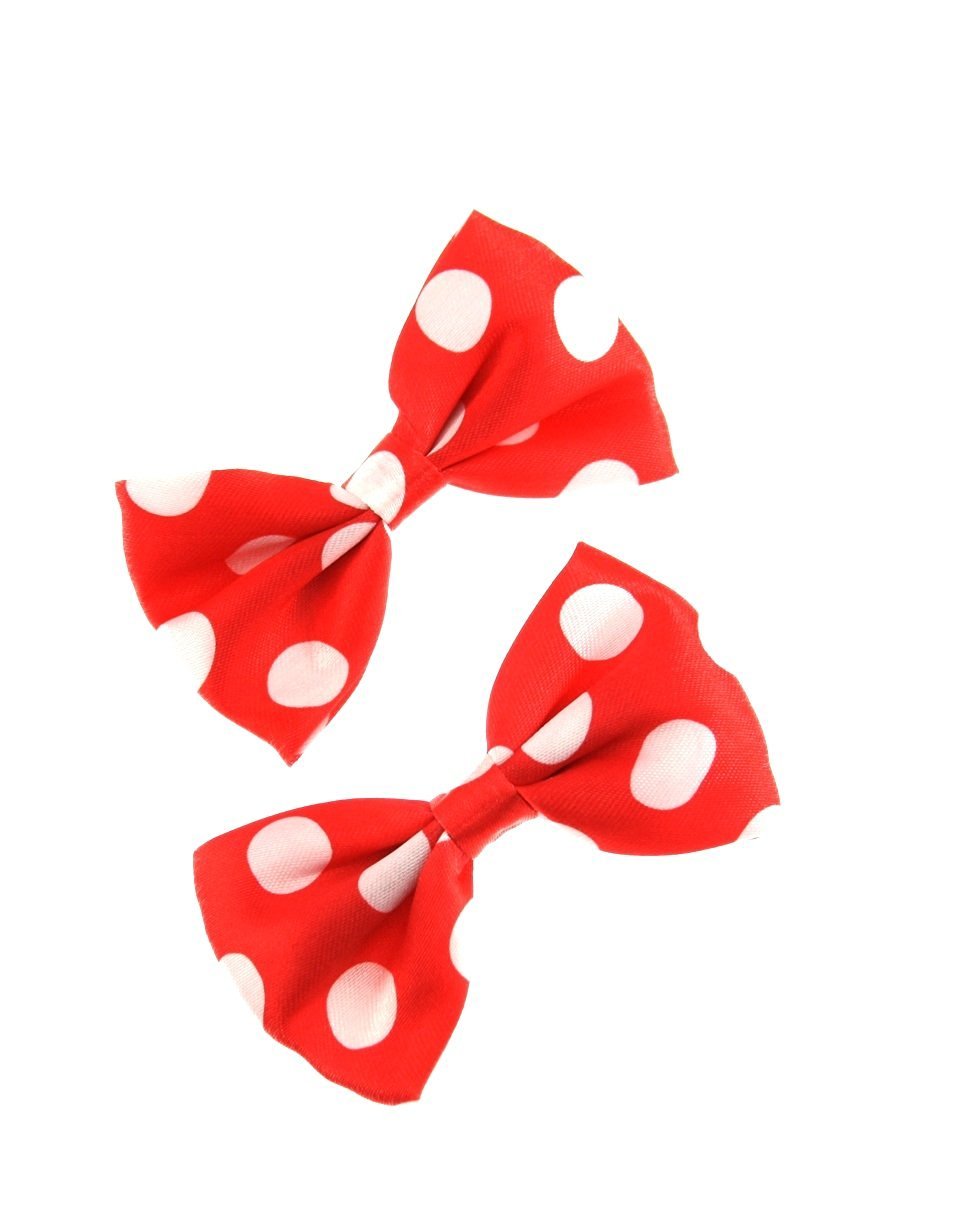 Zac's Alter Ego Small Polka Dot Bow On Crocodile Clip