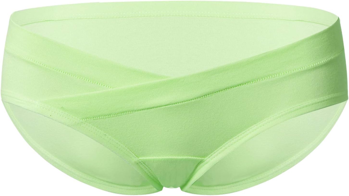 Women's Plus Size Low Waist Maternity Pregnant Panties Lingerie Brief Postpartum Mother Under Bump Underwear