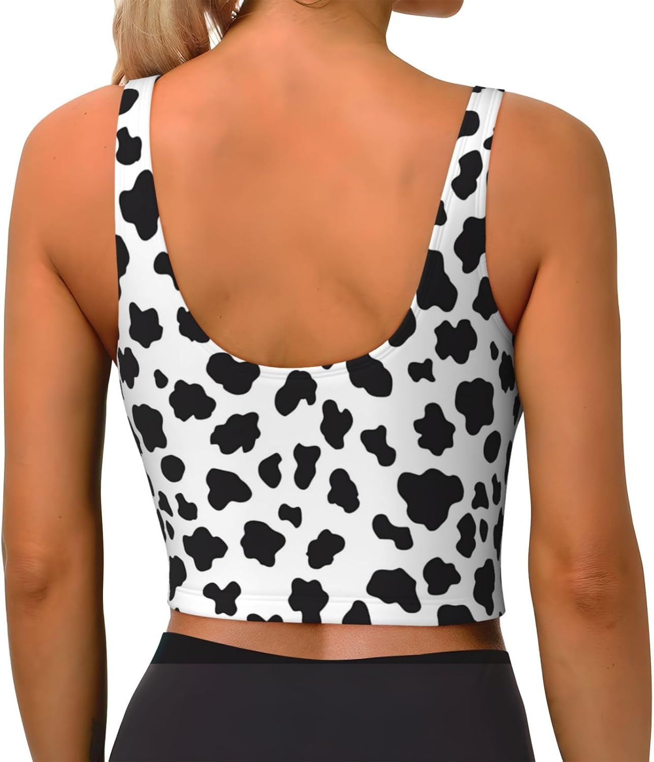 Sports Bras for Women U Back Womens Tank Tops with Built in Bras Padded Crop Workout Tops Longline Yoga Bra Top - Image 2