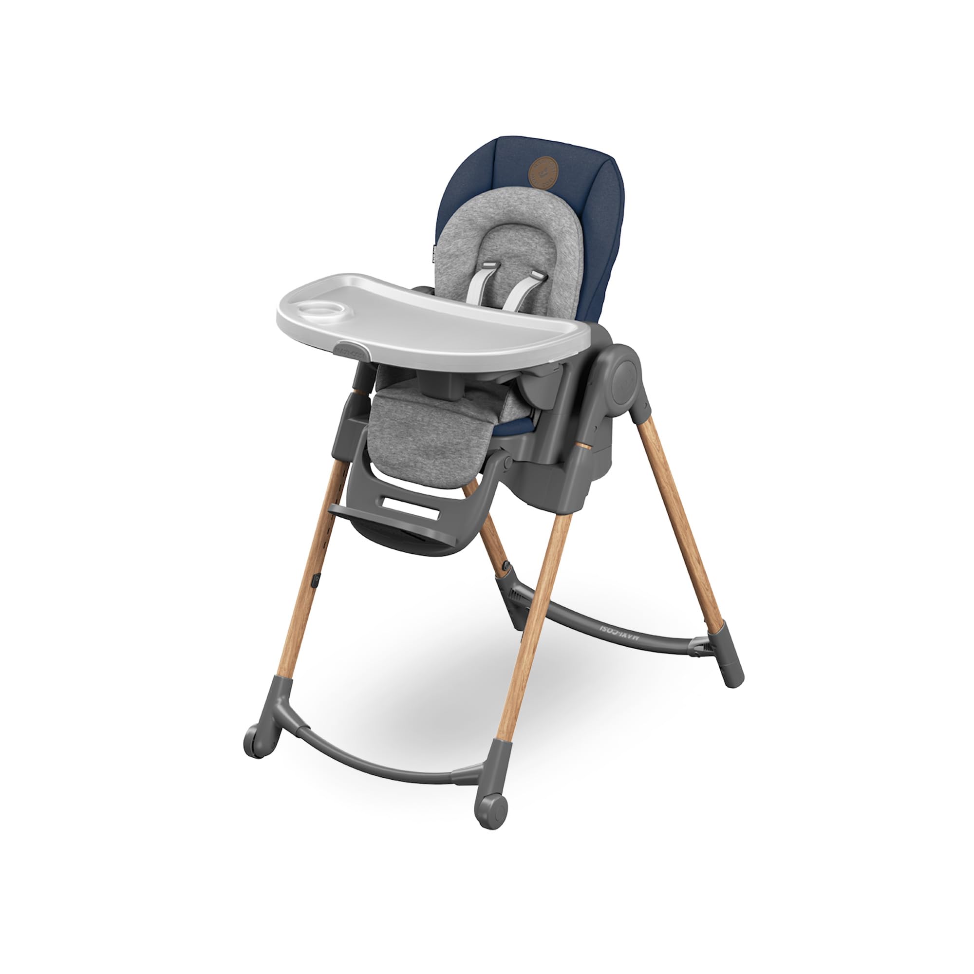 Maxi-Cosi Minla trona Evolutiva, reclinable y plegable, 6 en 1, silla portátil de viaje convertible para niños y Asiento Elevador, crece con el niño 0 meses - 14 años, essential blue