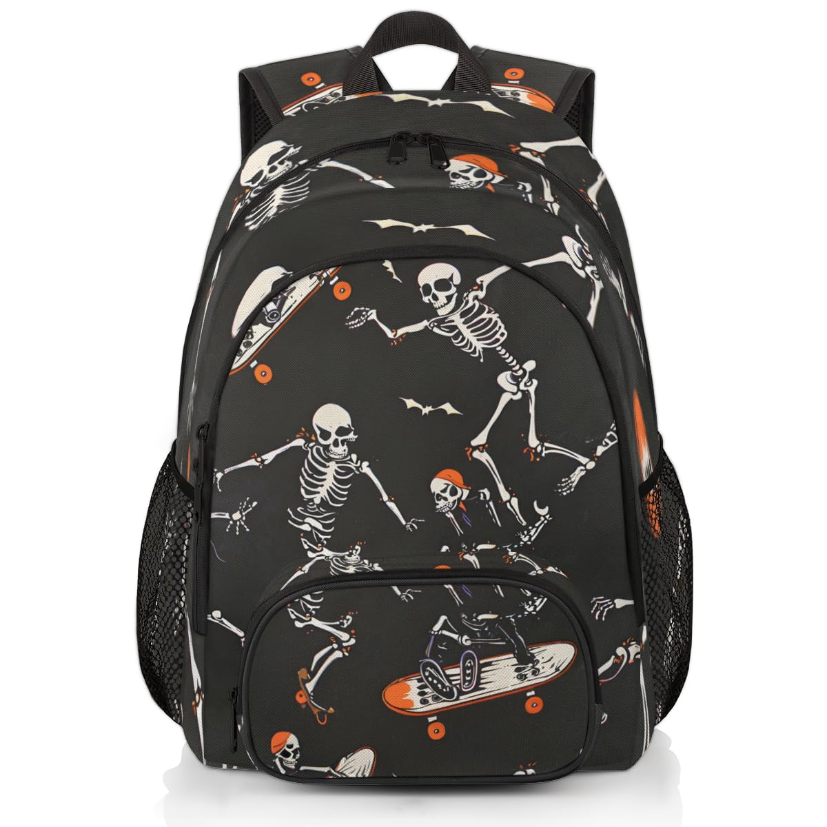 Skate Skull Backpack for Women Men Travel Backpack Laptop Backpack Tablet Casual Big Capa…