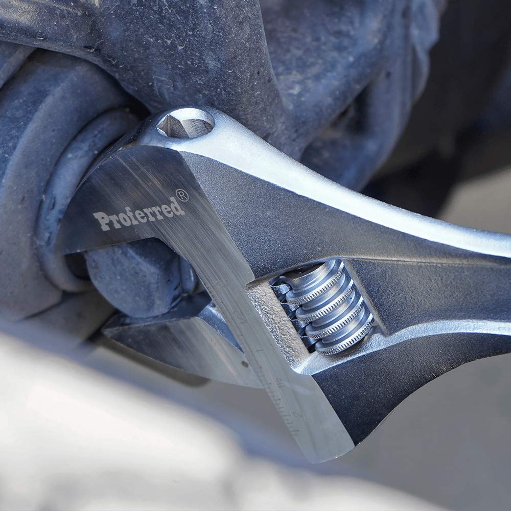 Llave estándar ajustable con acabado cromado