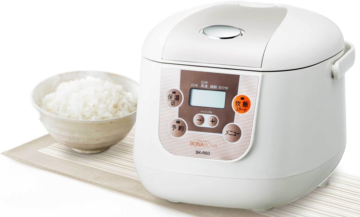 [BONABONA microcomputer rice cooker (3.5 Go) White BK-R60-WH