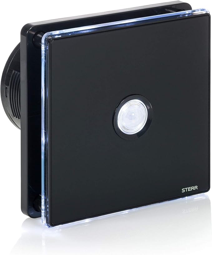 STERR Badezimmerlüfter 150mm Mit Rückschlagventil - Leiser Abluftventilator Weiß