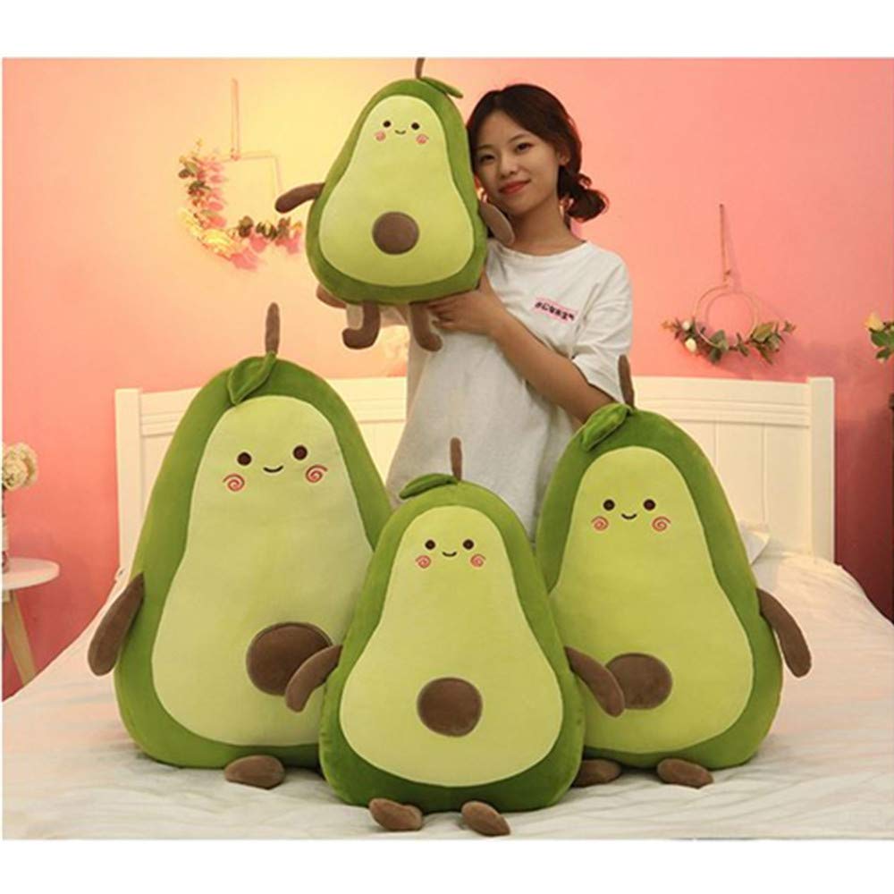 OUKEYI - Cuscino morbido peluche da 50 cm, con frutta di avocado, ideale come regalo per bambini, ragazze, ragazzi e amici.