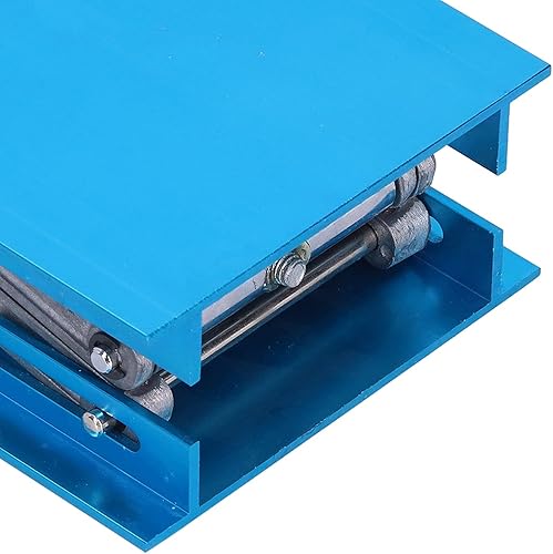 Miniatura 8 de Eujgoov Levantador de soporte de laboratorio Tijera científica elevación Jack 4x4in óxido de aluminio para laboratorios de ciencias escolares