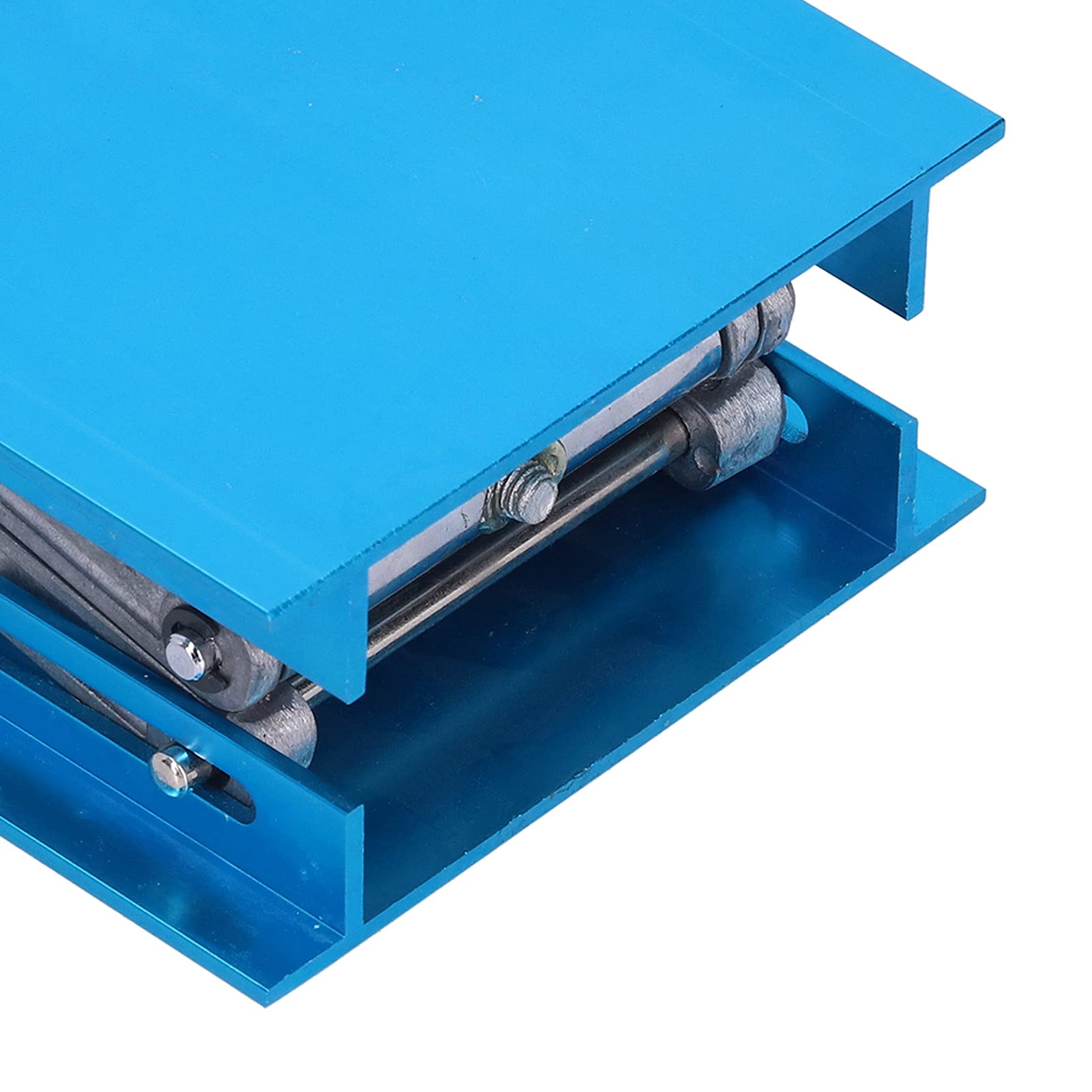 Wakects Cric à Ciseaux de Laboratoire, Plate-forme élévatrice de Laboratoire en Oxyde D'aluminium de 4x4 Pouces avec Volant Noir, pour les Expériences Biologiques Chimiques de Physique
