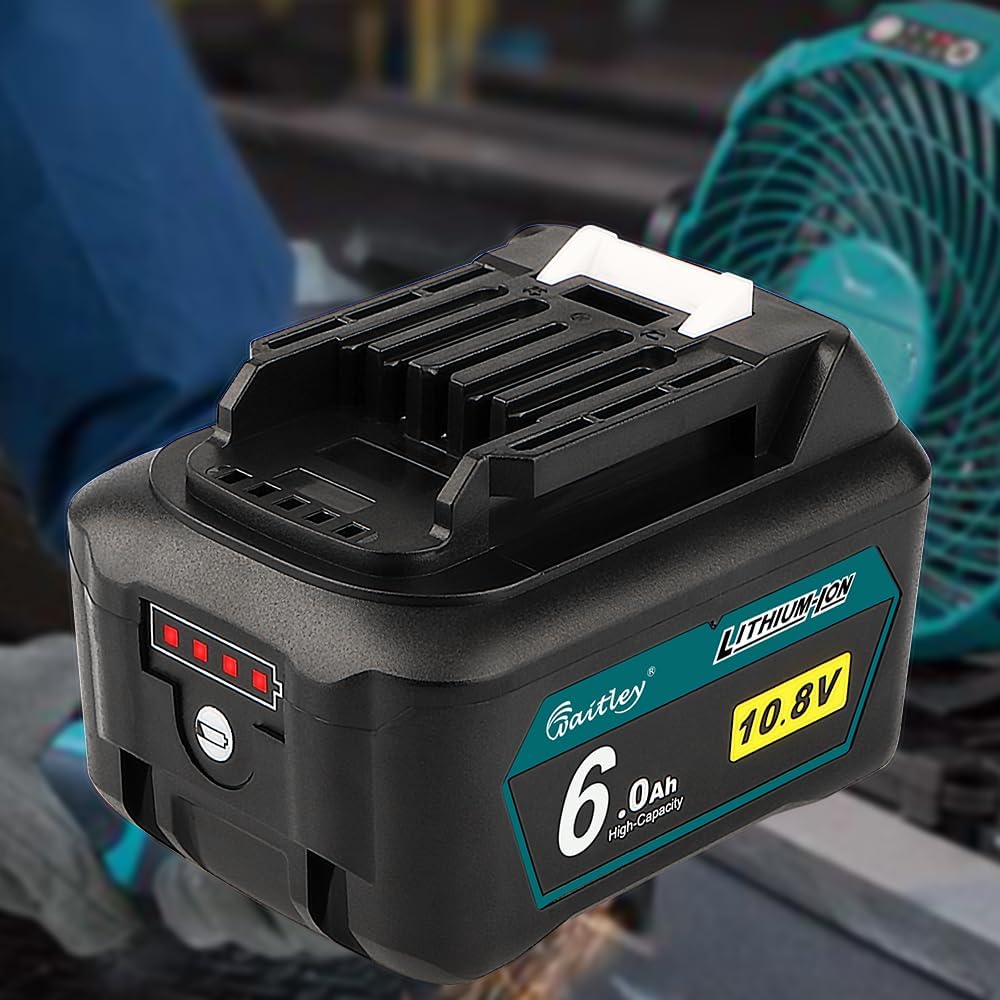 Waitley マキタ BL1015 10.8V 互換 バッテリー 6.0Ah ２個セット BL1015 BL1050 BL1060