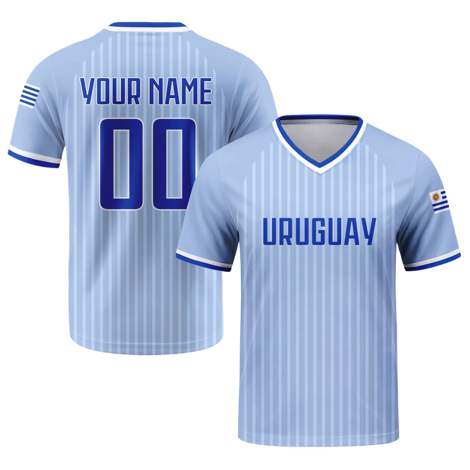 Custom 2026 National Soccer Jersey for Men Personalised Football Team Uniforms Jerseys Shirts Women Unisex A13 Uruguay Jerseys — image 1