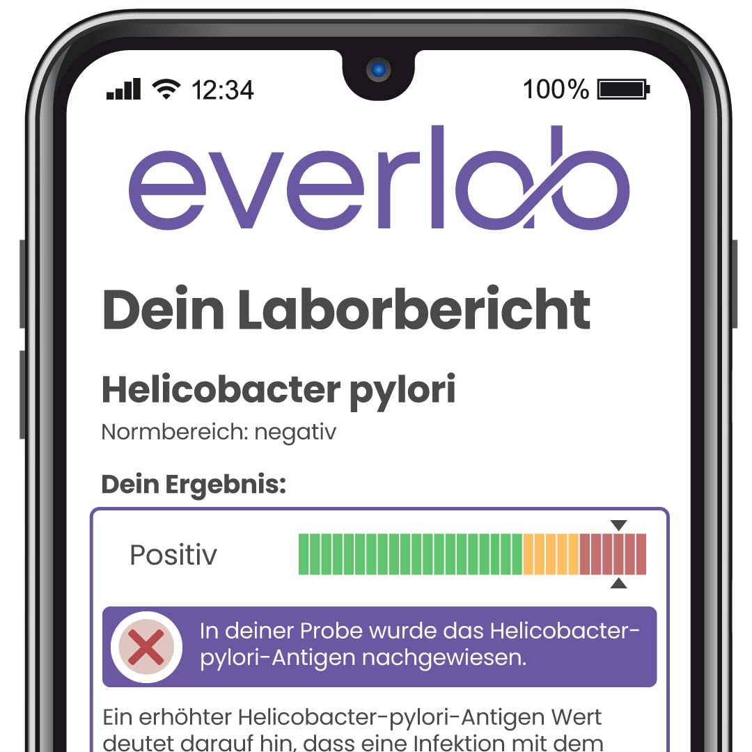 Helicobacter pylori Test – Helicobacter Antigen-Nachweis schnell & einfach von zuhause | Stuhltest | Selbsttest für Zuhause