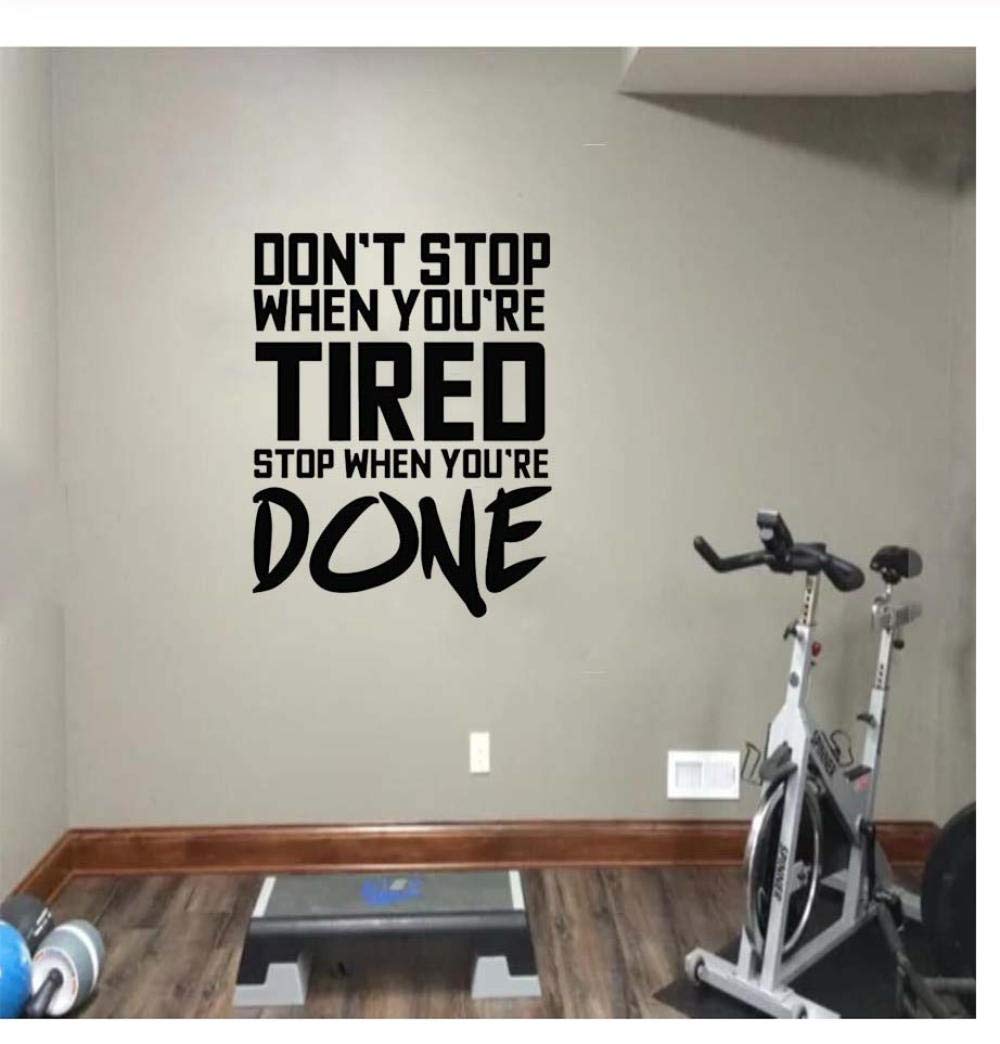 Wwncx Sport Decals Vinyl Wall Stickers For Gym Room Wallpaper Self Adhesive Waterproof Home Decor 42Cm X 59Cm 2pcs