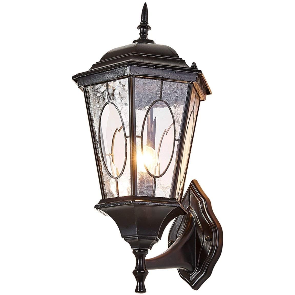 Lumière murale étanche avec support d'escalier et éclairage de jardin extérieur