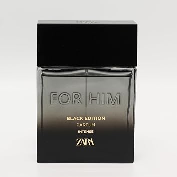 Zara For Him Black Edition Intense Mens Perfume Bold Spicy & Woody Fragrance with Grapefruit Cardamom and Patchouli Eau de Parfum EDP 90ml (3.04 fl. oz.)