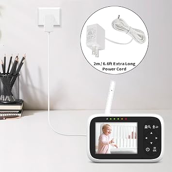 Tonton 5V 6.6FT Charger for HelloBaby Camera Monitor HB6550, HB65, HB50, HB40, HB6250, Baby Monitor Power Cord Adapter, Replacement Charging Cabel Cord K05S050100U for HelloBaby 2022 Version or Later