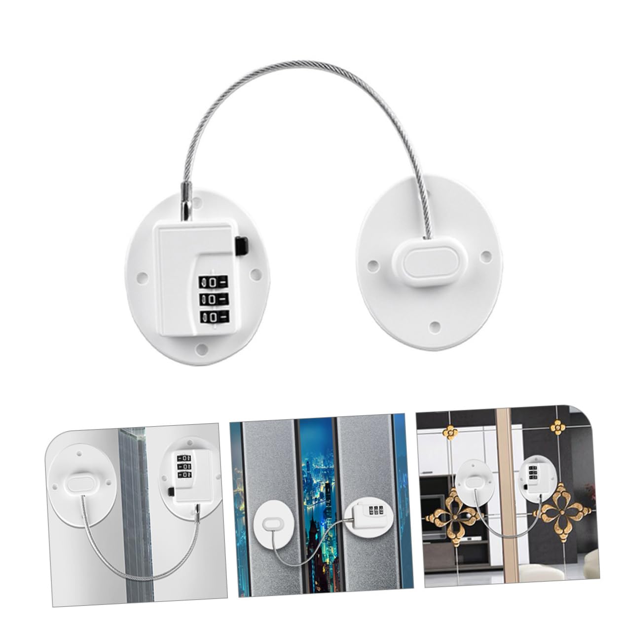 jojofuny 5pezzi Serratura Digitale Combinata Per Frigorifero Sicurezza Facile Da Usare Protezione Per Famiglie e Infanti Design Resistente e Durevole