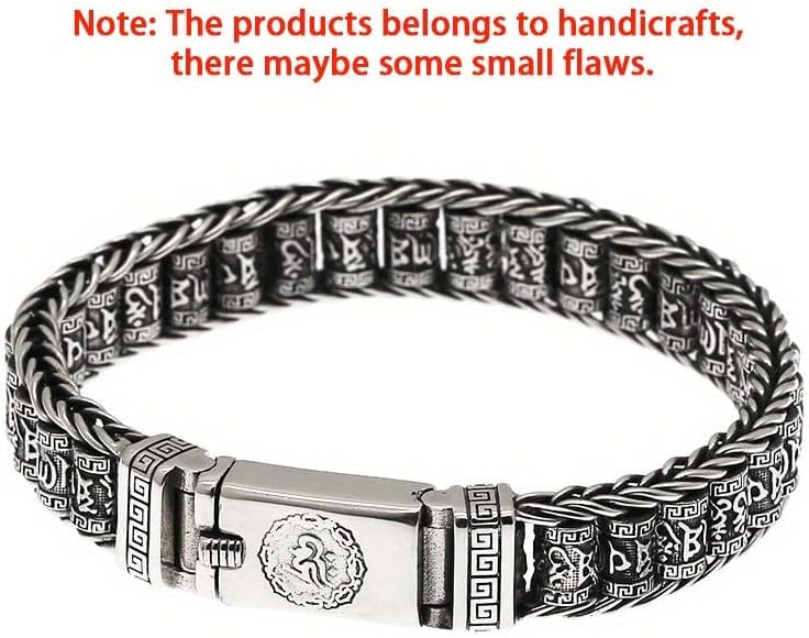 Glowave 925 Sterling Silver Feng Shui Bracelet, Fortune Protection Bangle, Simple Lucky Creative Fengshui Decor for Wealth and Happiness Amulet Bracelet for Men Women - Image 5