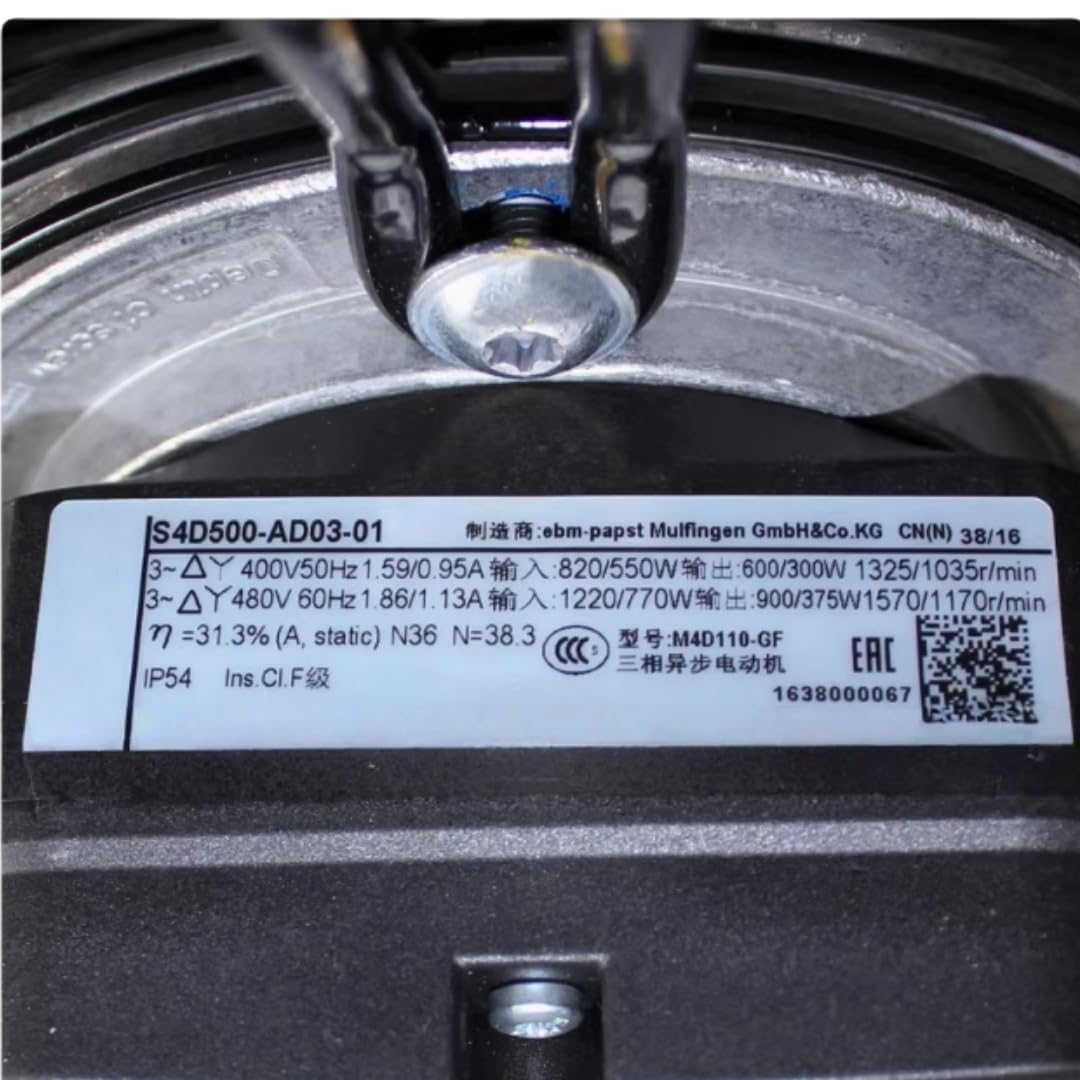 S4D500-AD03-01 400/480V 1.86/1.13A 1220/770W 1570/1170RPM Cooling Fan 500mm