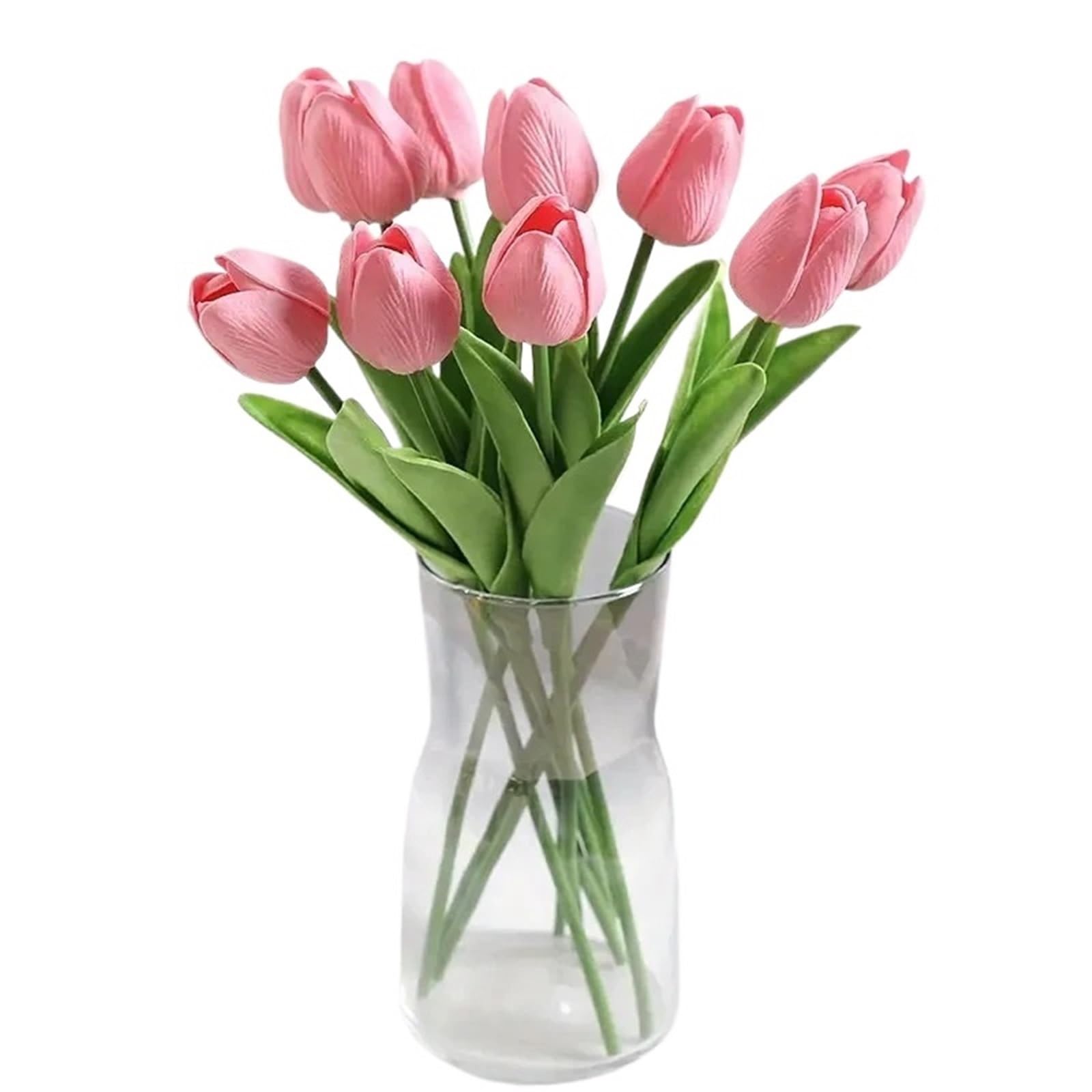 FonHNDG Artificial Flower Branches 10PCS Tulip Simulation Artificial Flower Bundle Afraid Of Decorative Arrangement(Color1)