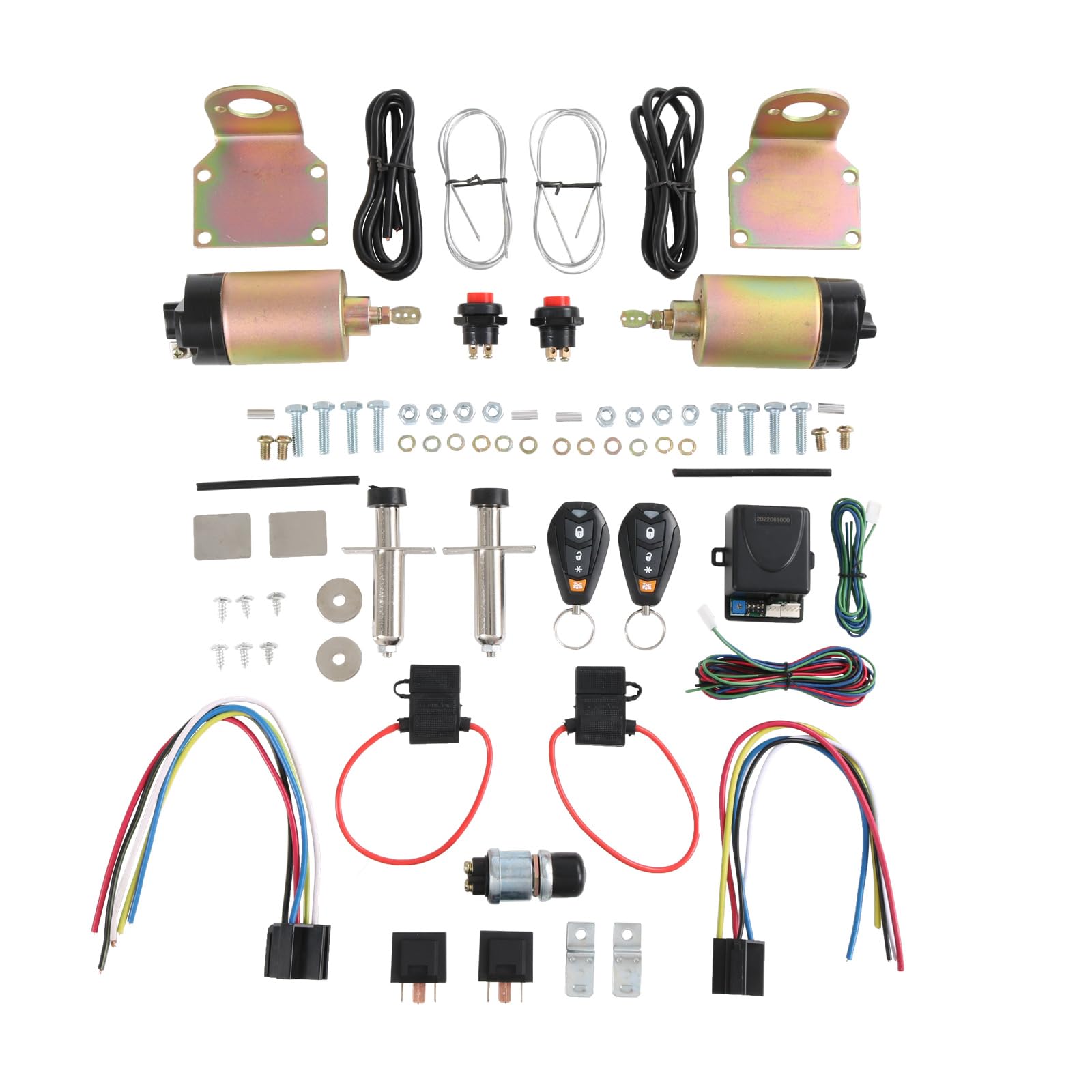 Kit 2 Door Shaved Handle Door Popper with Remote ONE Set 85 lb-100 lb