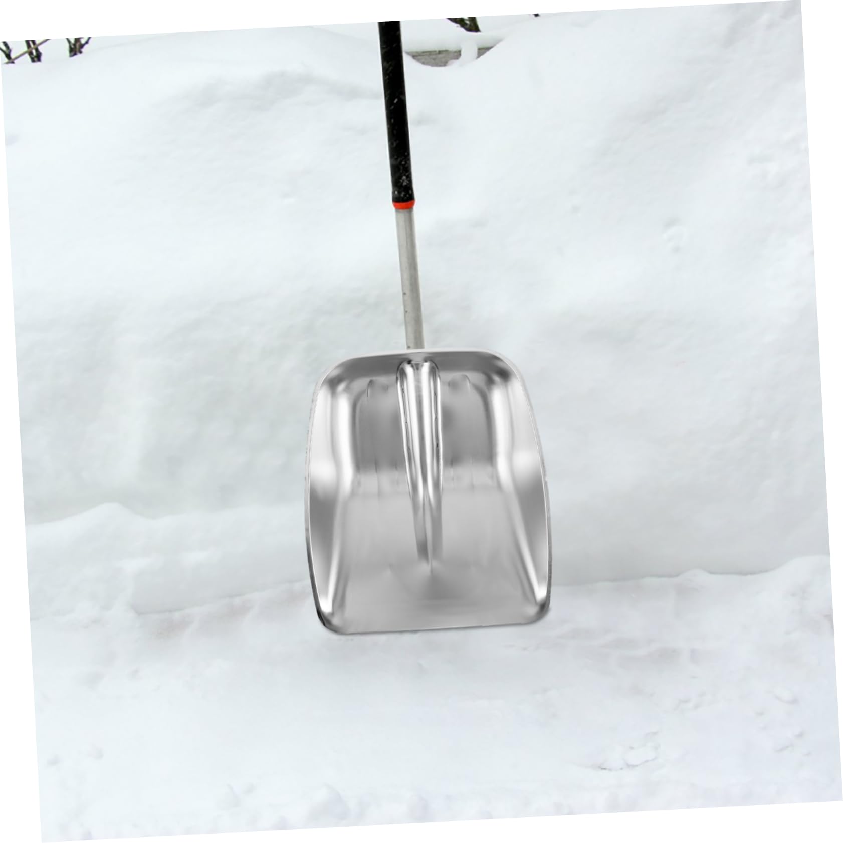 Testa Pala da Neve in Acciaio Inox Rinforzata Argento | Ricambio per Rimozione Neve, Uso Agricolo per Mangime e Cereali, Design Ergonomico Multifunzione