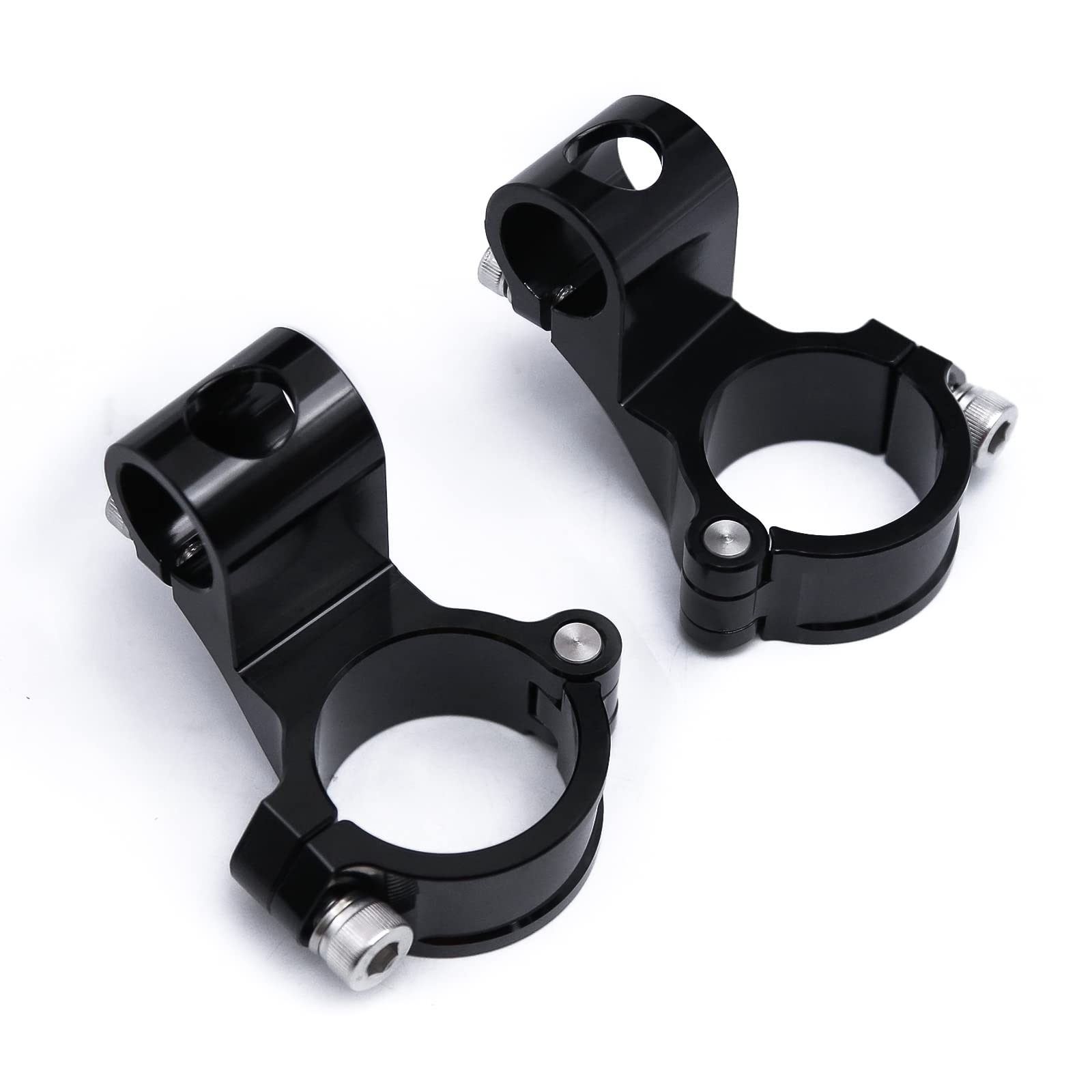 Barra de manillar de 43 mm con clip para tubo de horquilla de 43 mm, 22 mm, barra estándar para motocicleta