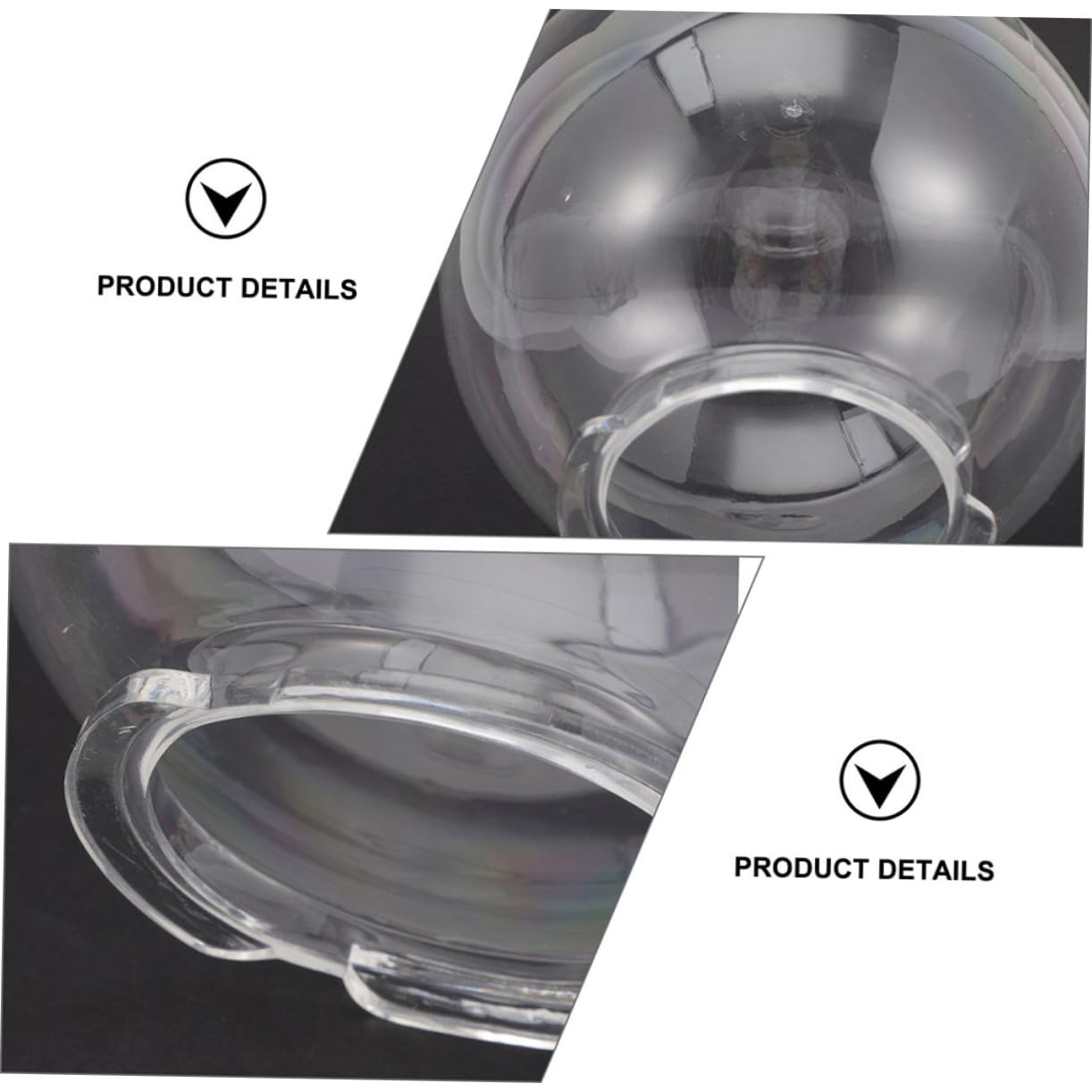 Sfera Lampione Giardino in Plastico Resistente Agli Urti, Facile da Installare, per Illuminazione Esterna e Piazze, come Ricambio per Lampade a Globo