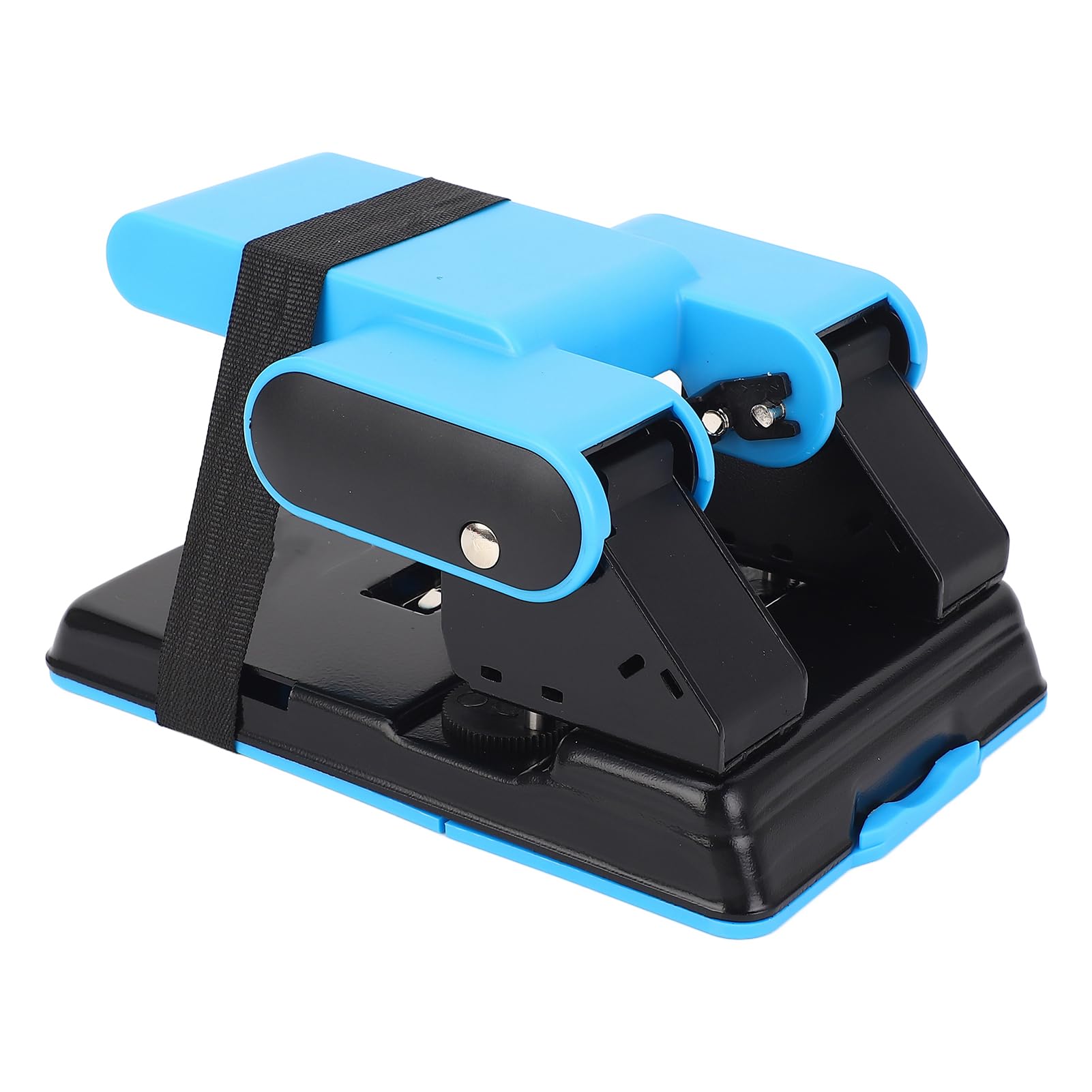 Perforatrice professionale a 2 fori, capacità di 70 fogli, con guida in metallo, righello per carta A4, uso ufficio, struttura in lega ABS, spaziatura 70 mm, 80 mm.