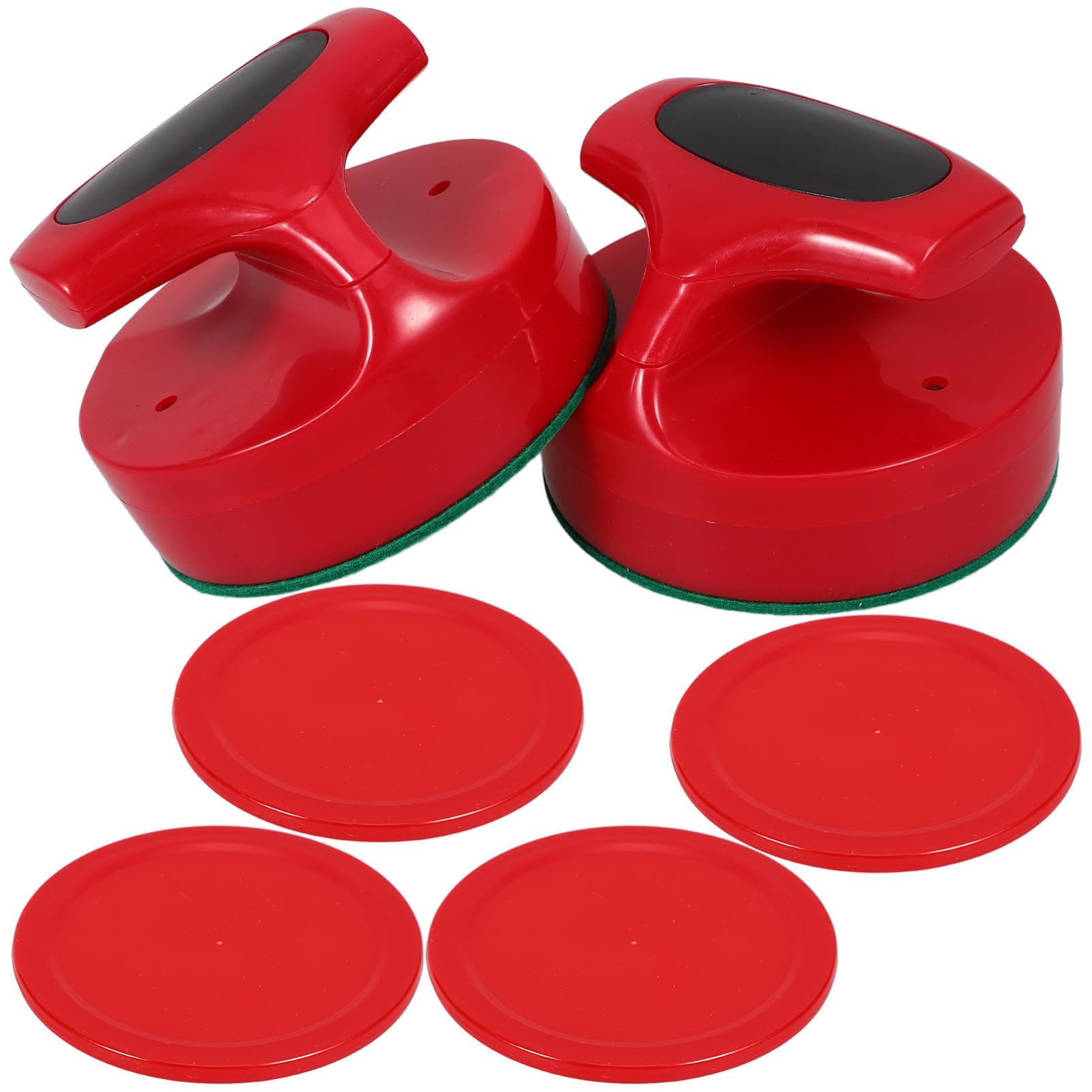 TOYANDONA 4sets Accessori Per Hockey Da Tavolo Kit Paddles e Dischi Per Feste e Giochi Famiglia Paddles Da Materiale Resistente