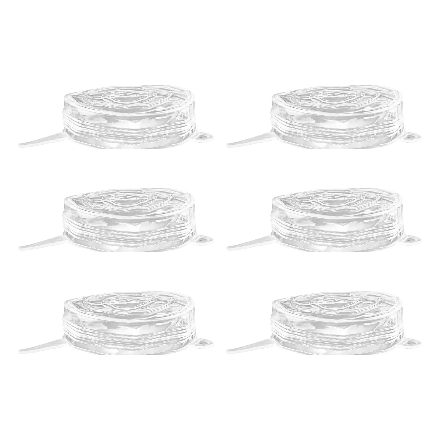 Bojueshaw Transparent 6Pcs Silicone Stretch Lids,Reusable Universal Food Covers For Bowls,Cups & Containers,Microwave,Freezer,And Dishwasher Safe