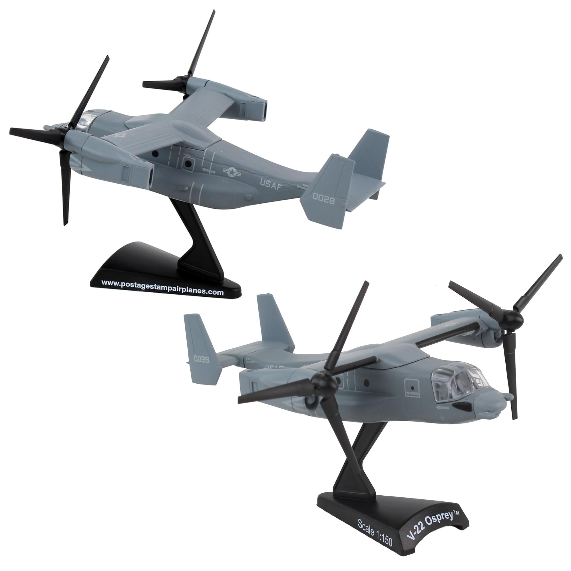 Daron Worldwide Trading V-22 Osprey Vehicle (1:150 Scale), Black