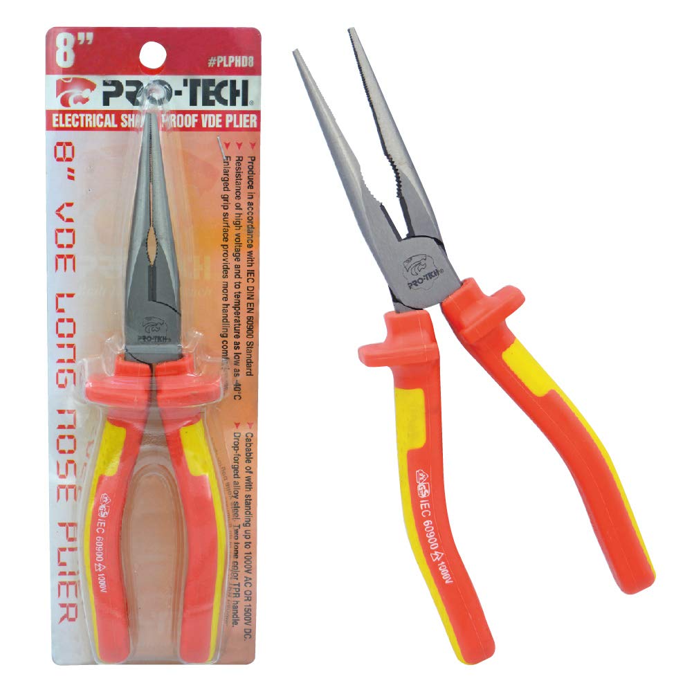 Pro-tech Plphd8 Long Nose Electrical Shockproof Plier