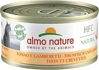 almo nature HFC Jelly Katzenfutter nass -Thunfisch und Garnelen 24er Pack (24 x 70g) product image