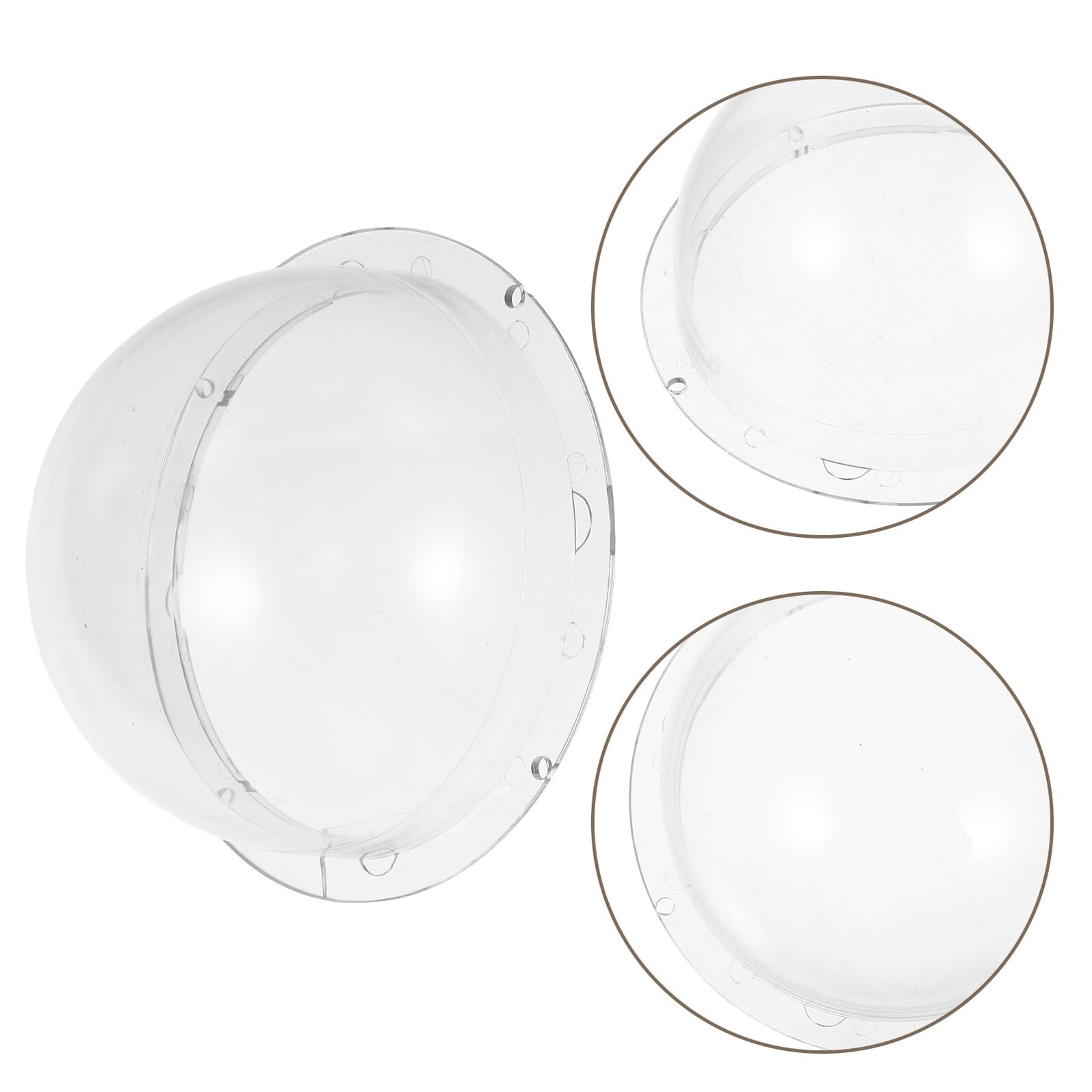 Wetterfeste Klare Acryl Kamera Dome Abdeckung Robustes Outdoor Schutzgehäuse Wetterbeständiger Überwachungskamera Regenschutz Transparente Halbkugel-haube für Außendomekameras