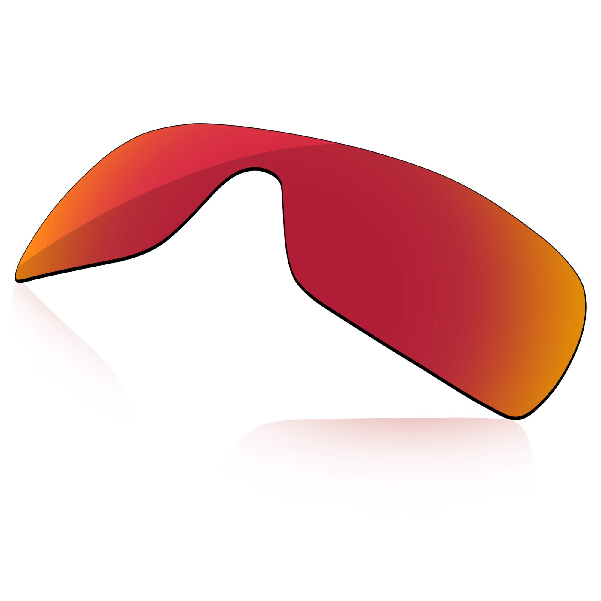 LenzReborn Polarized Lens Replacement for Oakley Offshoot OO9190 Sunglass - Fire Red - Polarized Mirrored