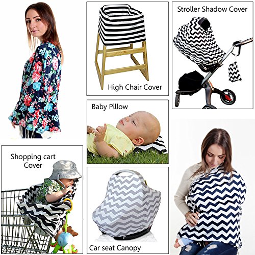 Tuoking Baby Car Seat Covers Premium Multi-Use Cover-Silky Nursing Cover Breastfeeding Cover Shopping Cart High Chair Ultra-Soft Stretchy For Baby Infant And Mom Camo #TOP5