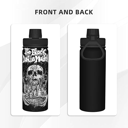 Miniatura 3 de RePaLy Botella de agua de acero inoxidable con aislamiento para deportes de 18 onzas, taza de viaje de moda