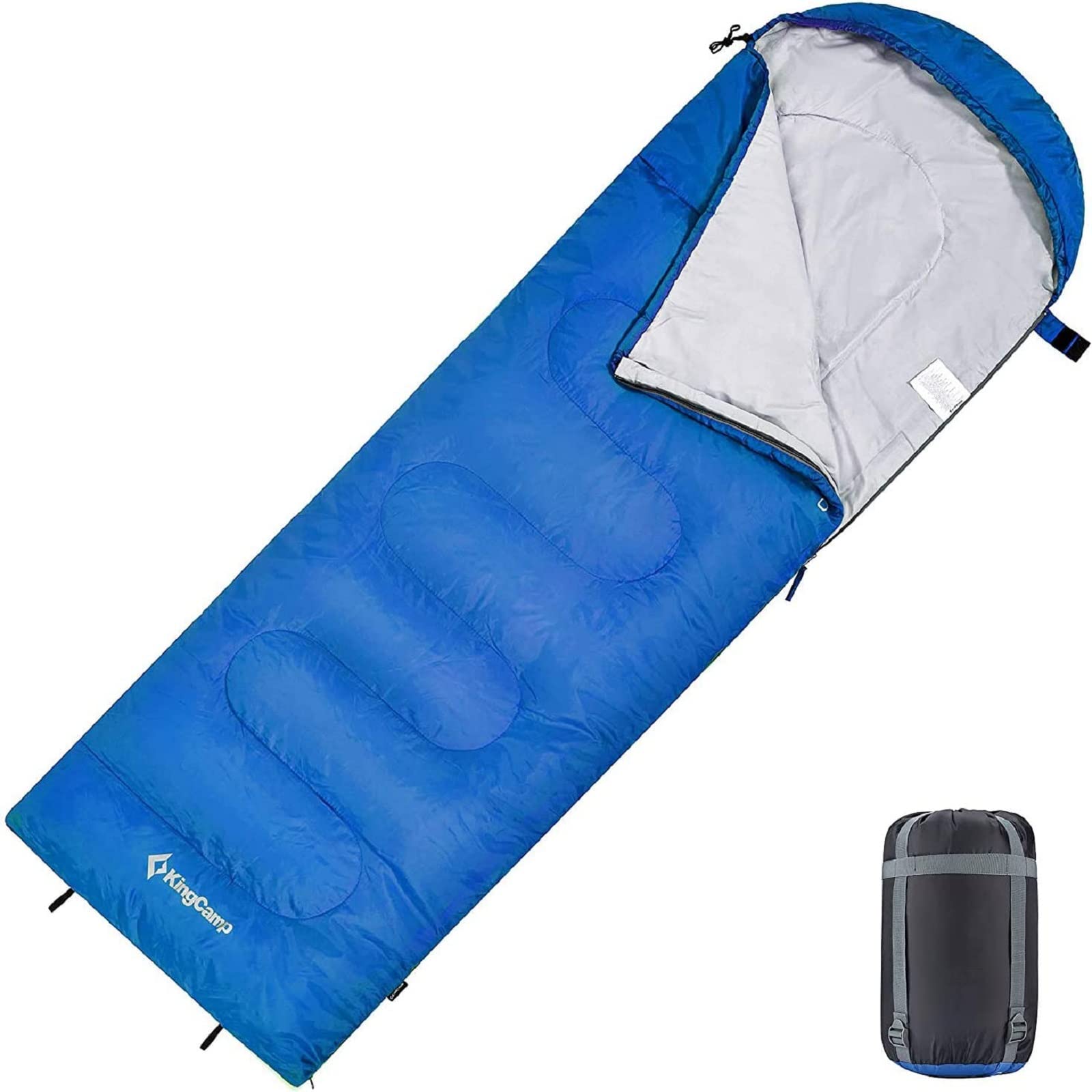 KingCamp 1kg Lightweight Warm Sleeping Bag for Children and Adults 3-4 Seasons for Camping Hiking with Carry Bag
