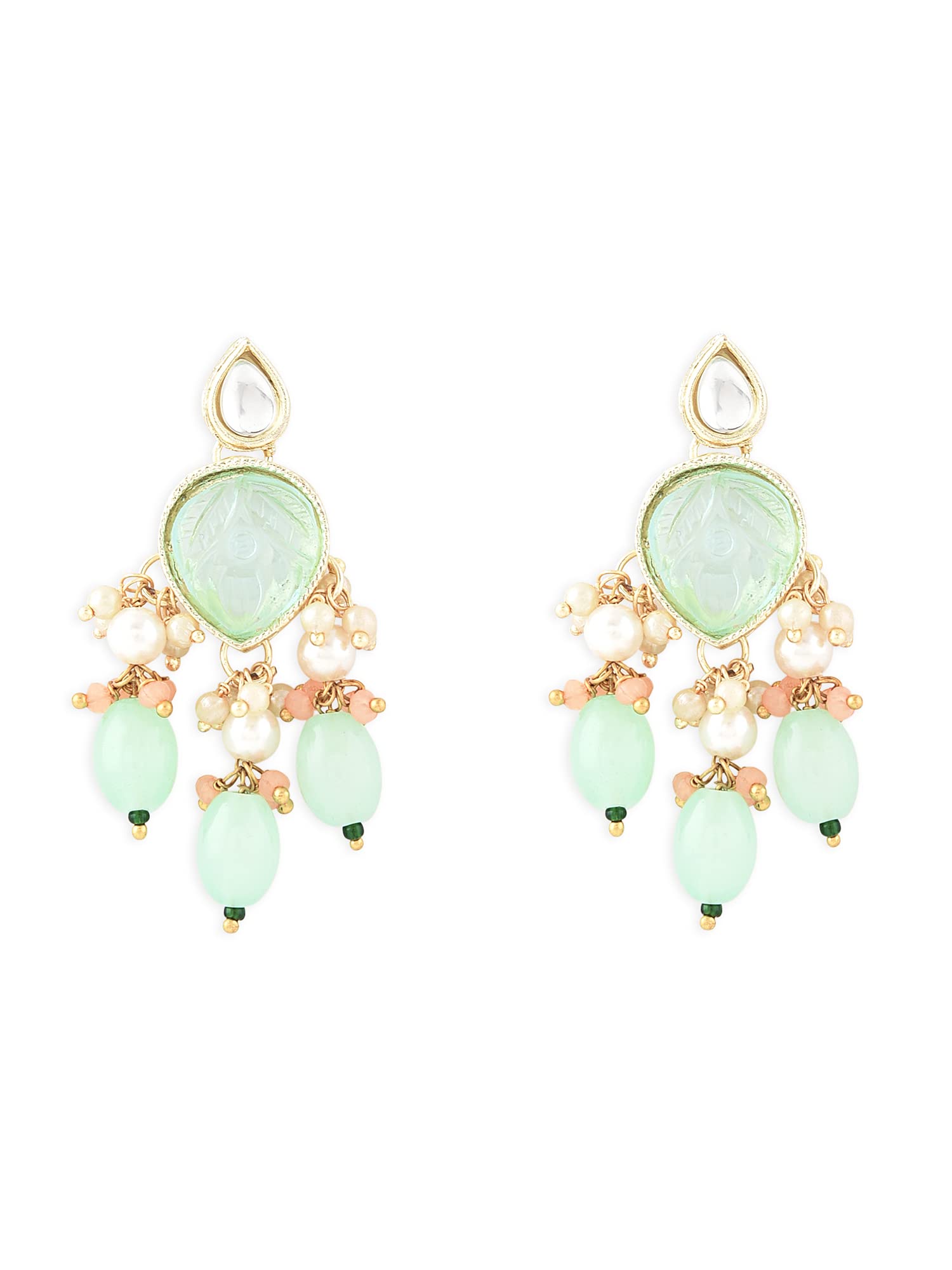 See full amazon price history chart for Zaveri Pearls Green Peach Stones & Beads Ethnic Drop Earring For Women-ZPFK15382 Zaveri Pearls Green Peach Stones & Beads Ethnic Drop Earring For Women-ZPFK15382 (B0BRNFTPYV) Amazon Price History, Amazon Price Tracker