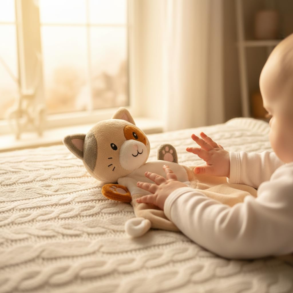 Les Charly Le Chat 30 cm - Doudou Brodé Prénom - Cadeau Naissance Bébé