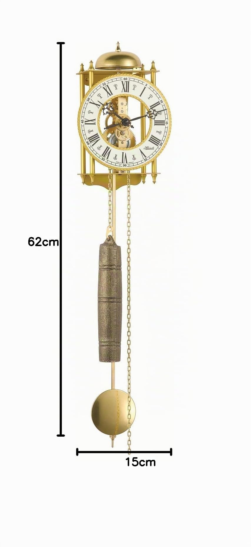 Hermle Mechanische Skelettuhr mit Metallräderwerk Dover- 70332-000711