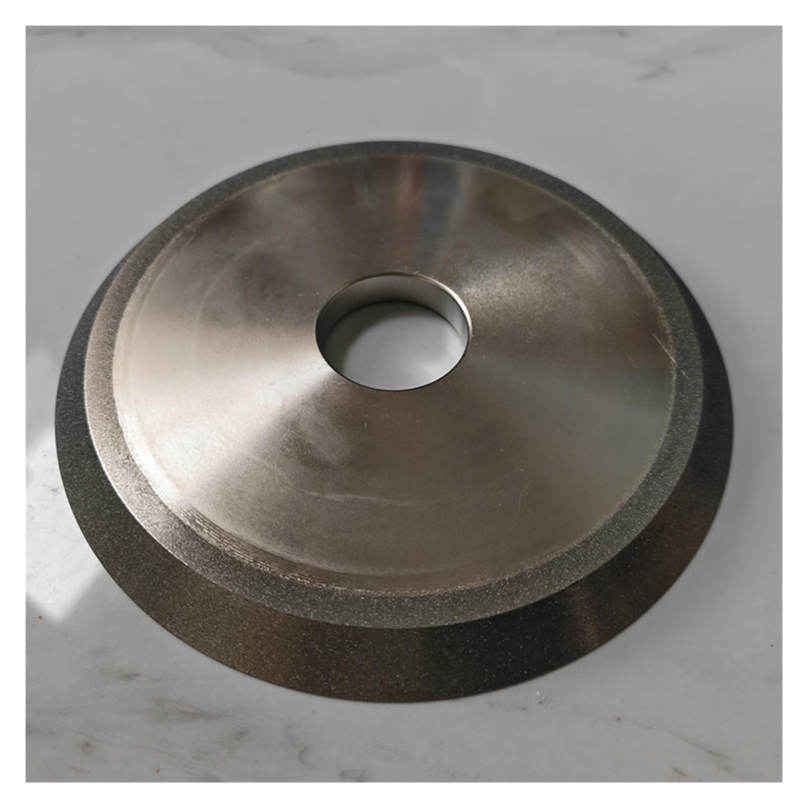 Muela de Diamante bisel único 150mm de diámetro 30 45 60 grados acero de tungsteno CBN fresa de cerámica(150Dx32Hx10TxV45,400 grit)