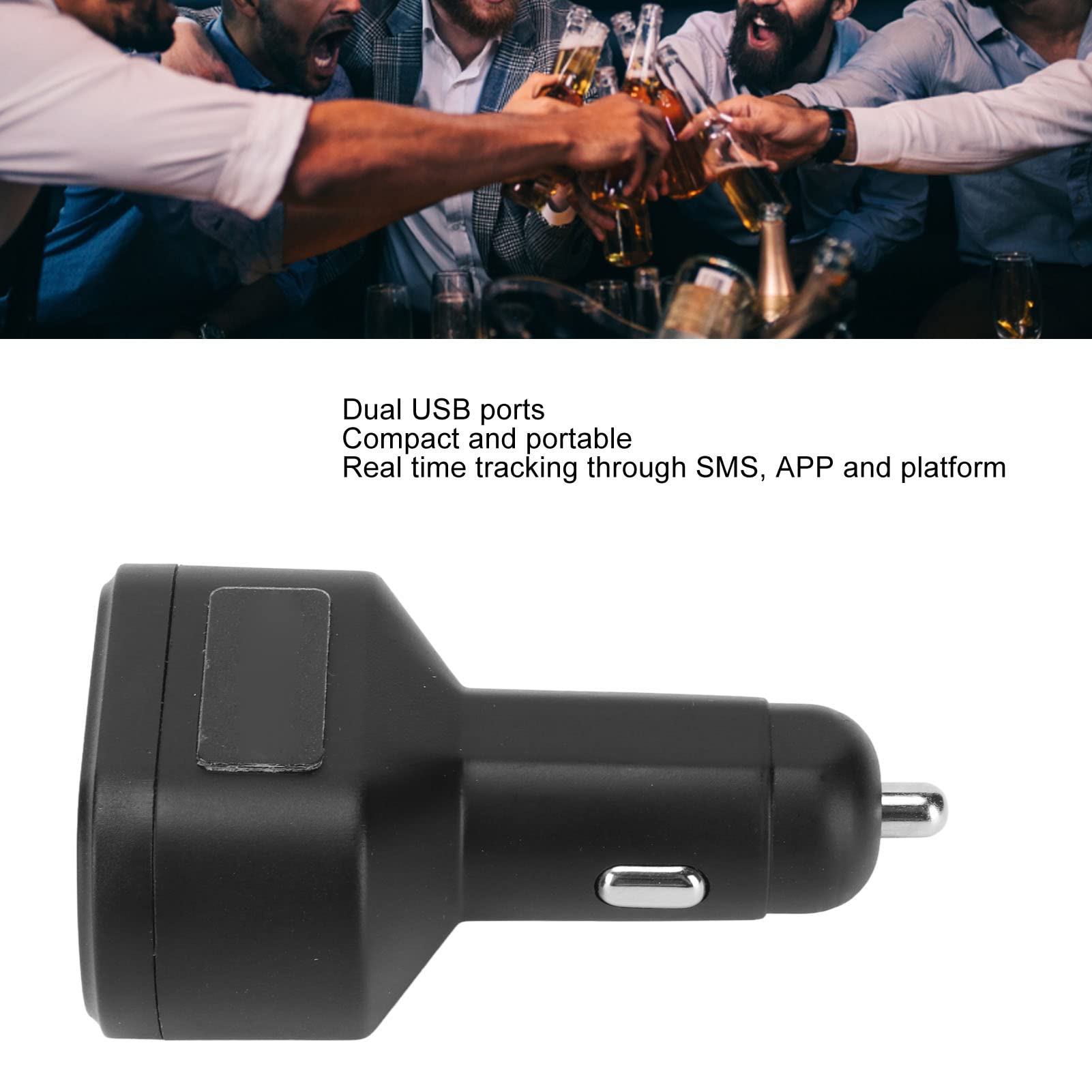 Cyrank Caricabatteria da Auto USB, Caricatore USB Portatile Compatto per Telefono da Auto Adattatore per Caricabatteria da Auto USB Adattatore per Accendisigari per Camion Camper