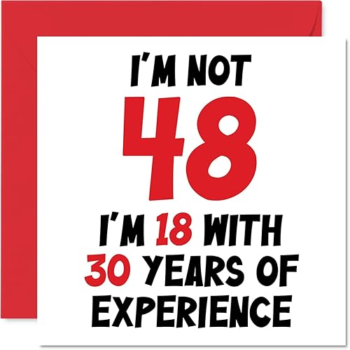 Vista 38 de Tarjeta de cumpleaños número 98 para mujeres y hombres – Not 98 I'm 18 With 80 Years Experience – Divertida tarjeta de cumpleaños noventa y ocho