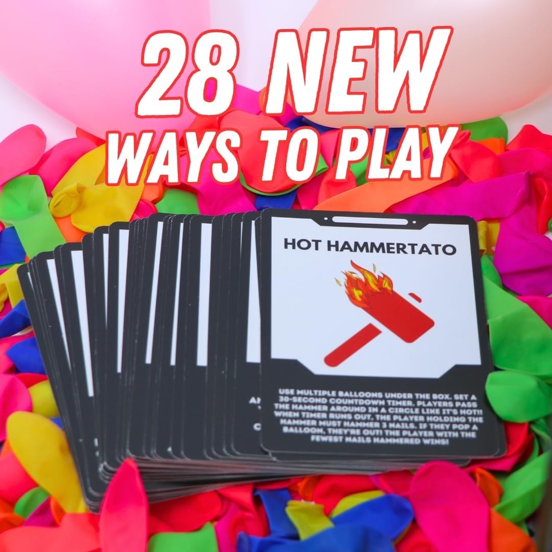 Wack A Balloon Party Edition Pop Game for Kids and Adults, Interactive Balloon Popping Party Gift for Game Night, Family Fun and Classrooms, Ages 4+ - Image 7