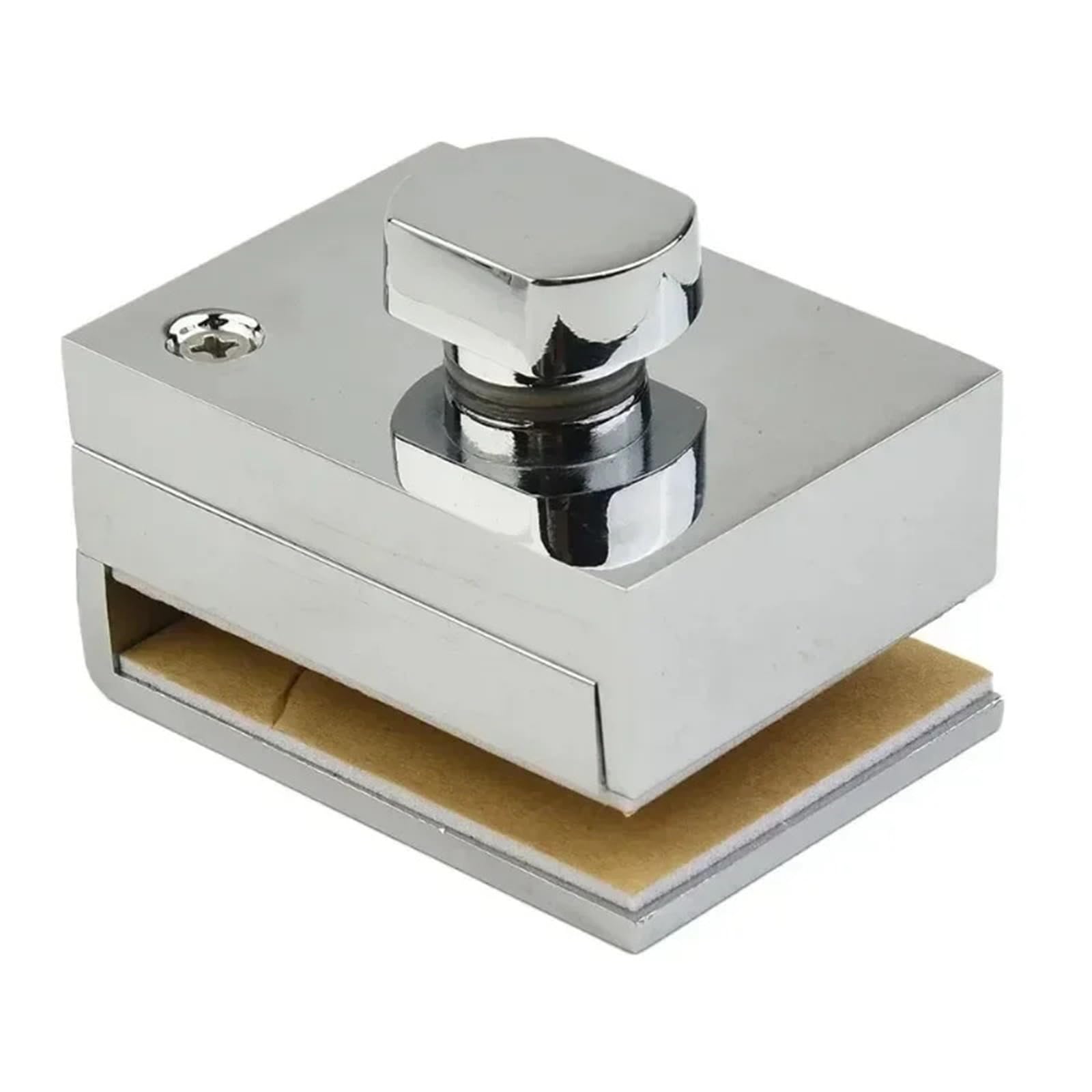 Glass Door Latches Lock Bolt Zinc Alloy Thicken Free Opening Latch Double Single for Home Office