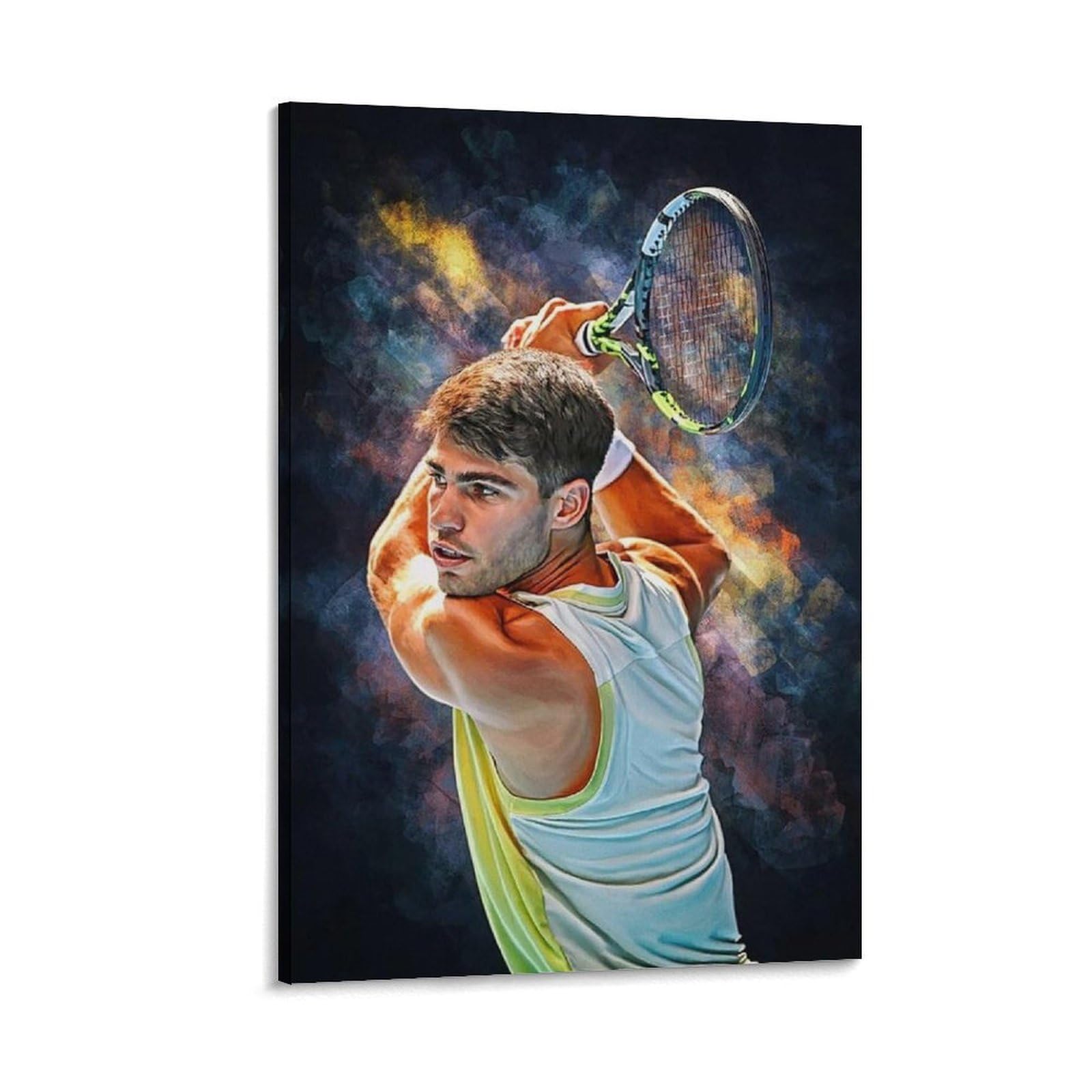 ASUIU Carlos Alcaraz Canvas Poster Canvas Wall Art Poster Decorative Modern Home Print Picture Artworks Posters 08x12inch(20x30cm)